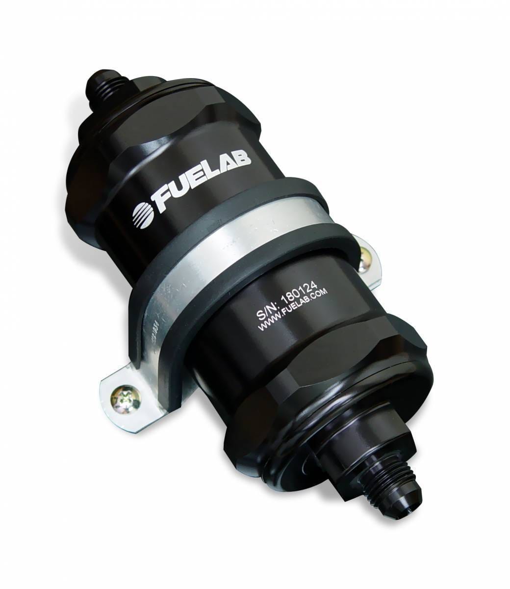 8AN 10-Micron Short In-Line Fuel Filter with Check Valve - 84802 thumbnail 6