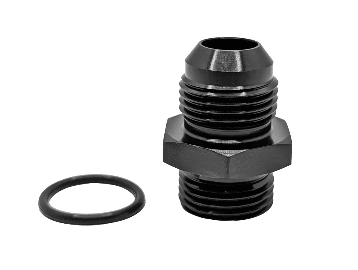 72103 Port Fitting, Standard, -10AN ORB to -10AN 37 flare