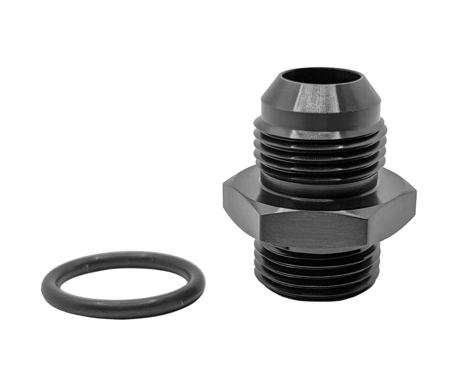 72104 Port Fitting, Standard, -12AN ORB to -12AN 37 flare