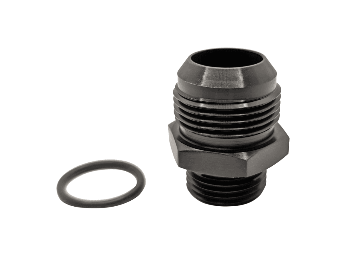 72304 Port Fitting, Expander, -12AN ORB to -16AN 37 flare