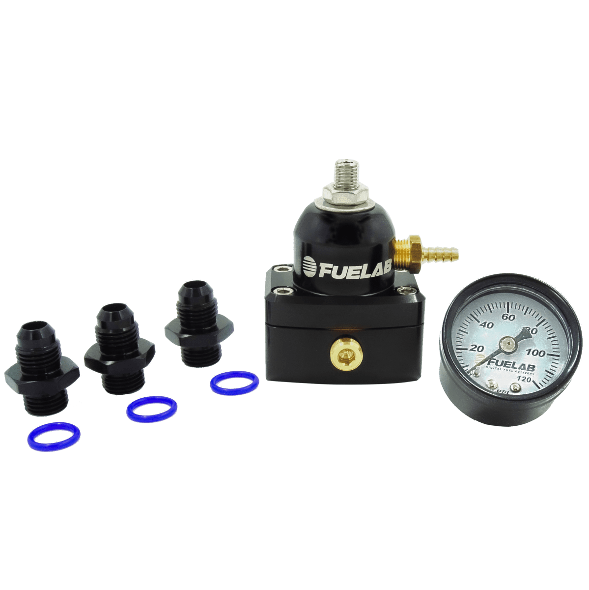Mini Fuel Pressure Regulator KIT 6AN In/6AN Out Standard Seat EFI 25-90 PSID - 53501-1K