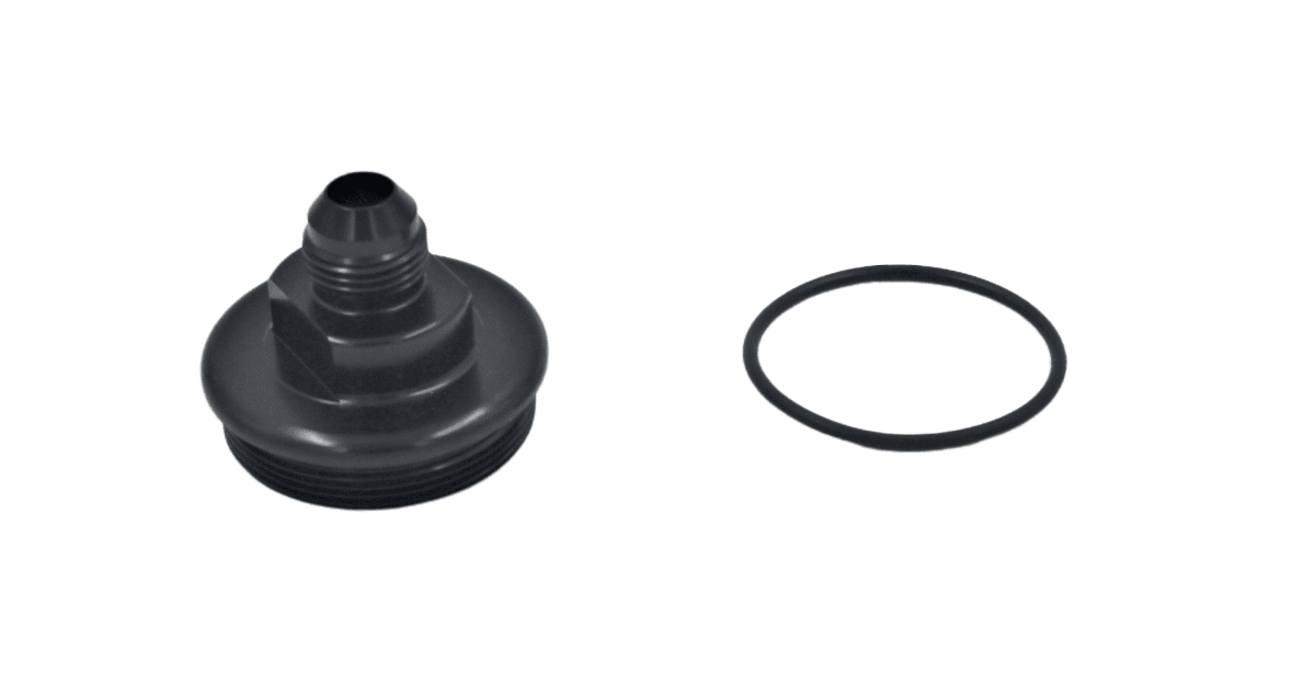 8AN BLACK Fuel Filter Inlet Cap